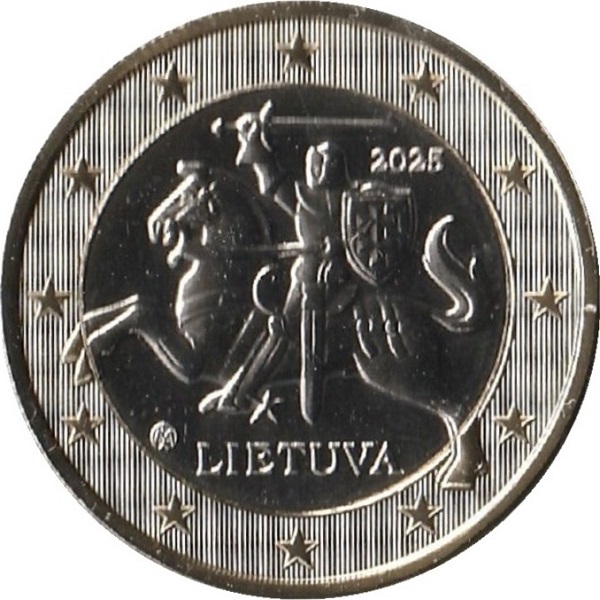 Литва 1 Евро (2025) KM#