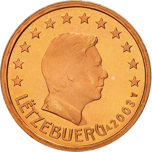 Люксембург 2 Евро цент (2003) KM#