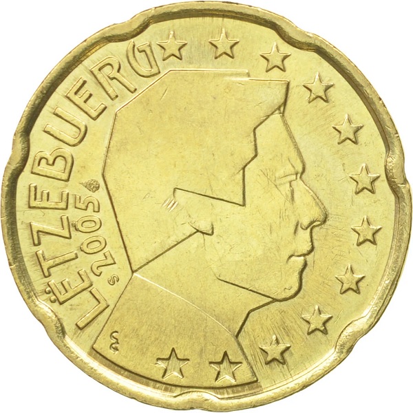 Luxembourg 20 Euro cent (2005) KM#