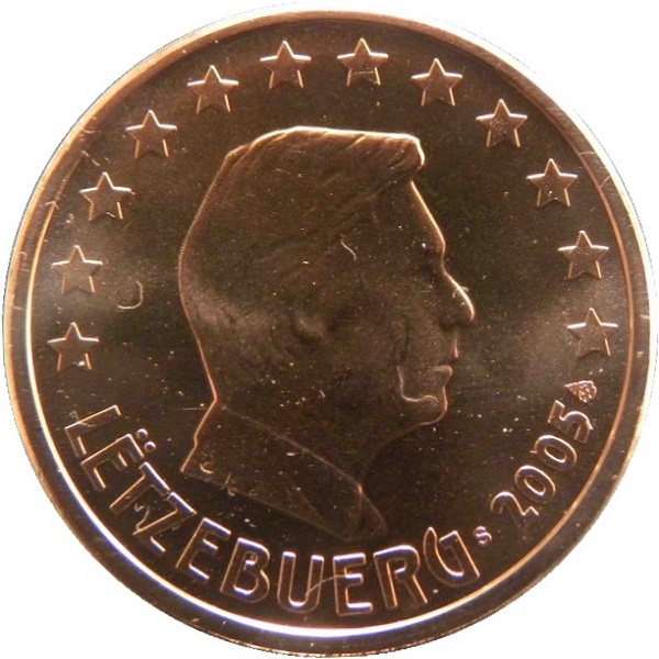 Luxembourg 5 Euro cent (2005) KM#