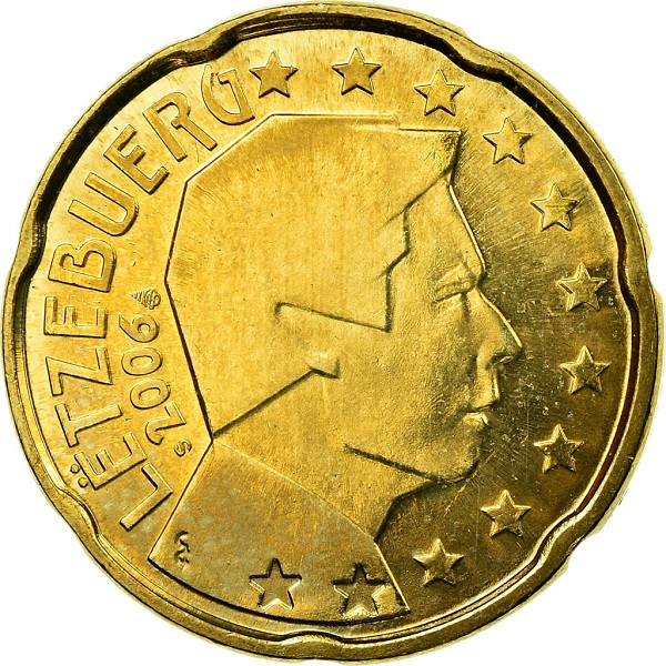 Luxembourg 20 Euro cent (2006) KM#