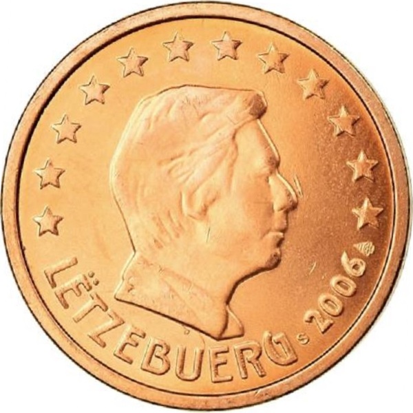 Люксембург 2 Евро цент (2006) KM#
