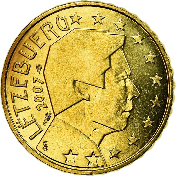 Люксембург 10 Евро цент (2007) KM#