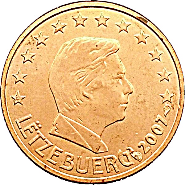 Люксембург 1 Евро цент (2007) KM#