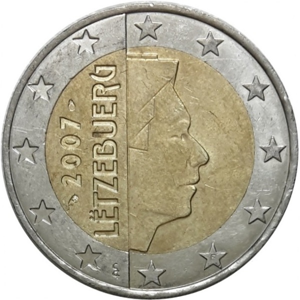 Люксембург 2 Евро (2007) KM#