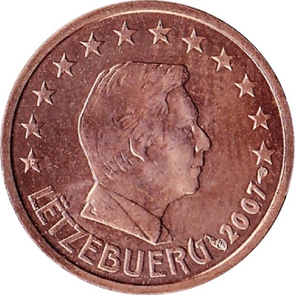 Люксембург 2 Евро цент (2007) KM#