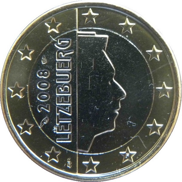 Люксембург 1 Евро (2008) KM#