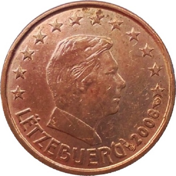 Luxembourg 1 Euro cent (2008) KM#