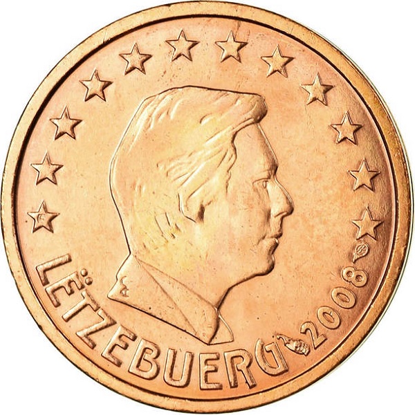 Luxembourg 2 Euro cent (2008) KM#