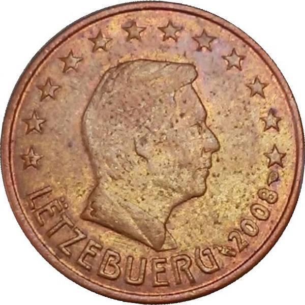 Люксембург 5 Евро цент (2008) KM#