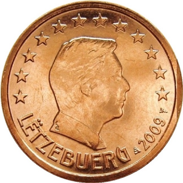 Люксембург 1 Евро цент (2009) KM#