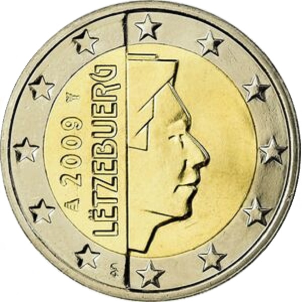 Люксембург 2 Евро (2009) KM#