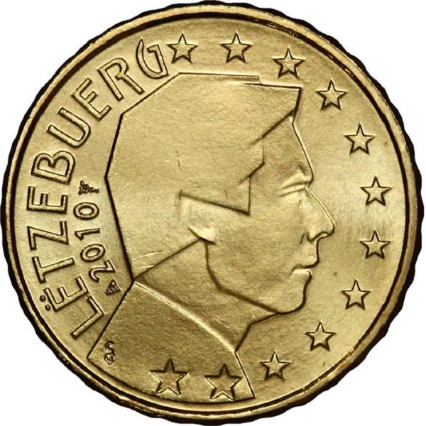 Люксембург 10 Евро цент (2010) KM#