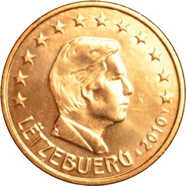 Люксембург 1 Евро цент (2010) KM#