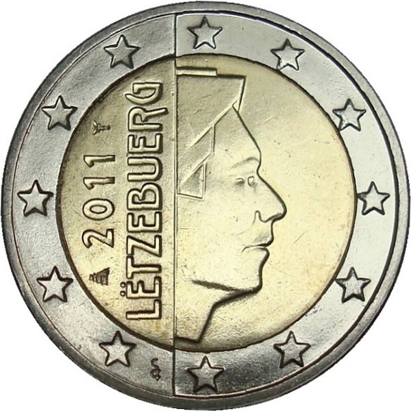 Люксембург 2 Евро (2011) KM#