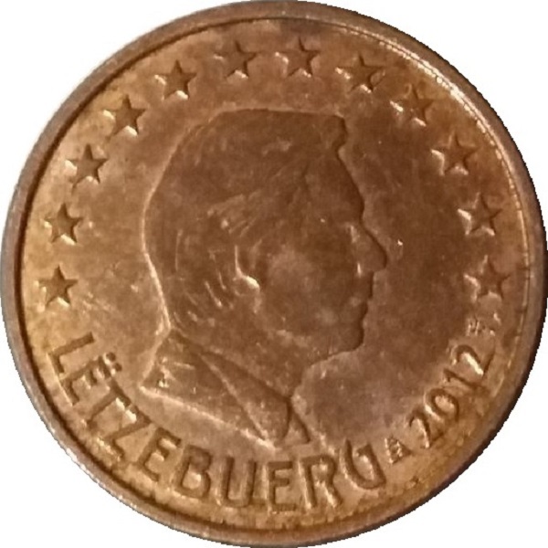 Люксембург 1 Евро цент (2012) KM#