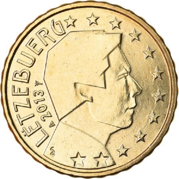 Люксембург 10 Евро цент (2013) KM#