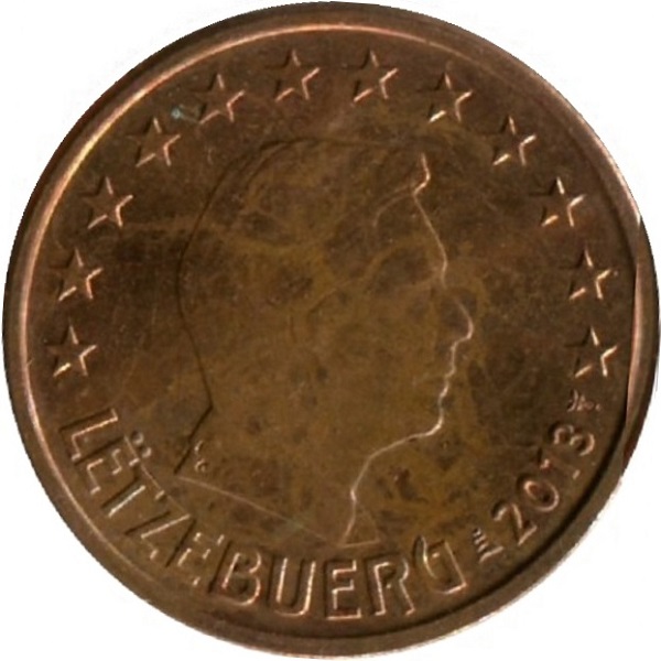 Люксембург 1 Евро цент (2013) KM#