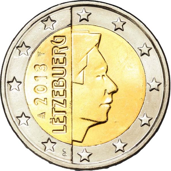 Luxembourg 2 Euro (2013) KM#