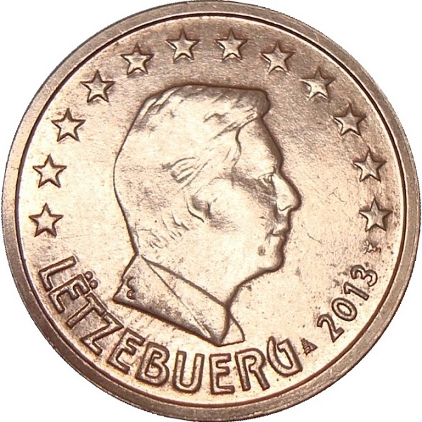 Luxembourg 2 Euro cent (2013) KM#