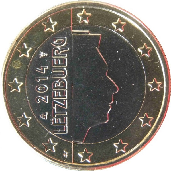 Люксембург 1 Евро (2014) KM#