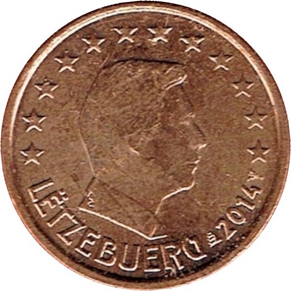 Люксембург 1 Евро цент (2014) KM#