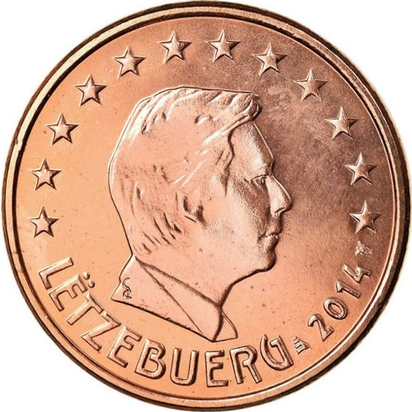 Люксембург 5 Евро цент (2014) KM#