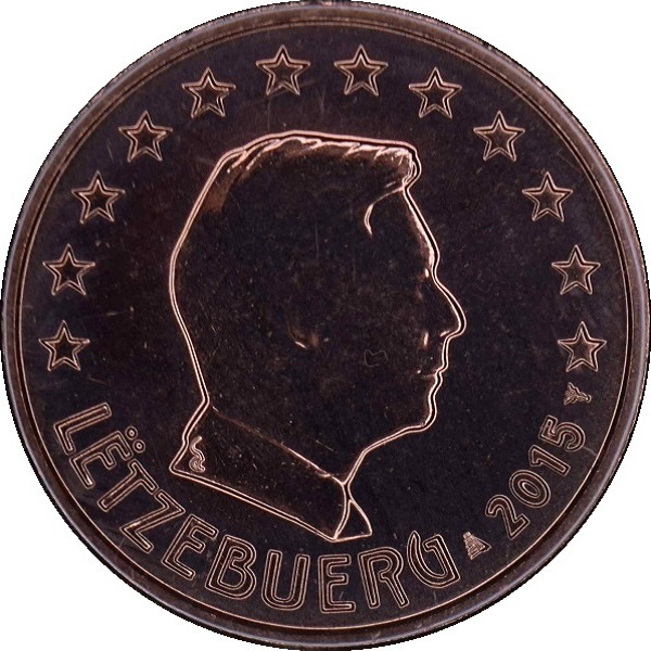 Luxembourg 5 Euro cent (2015) KM#
