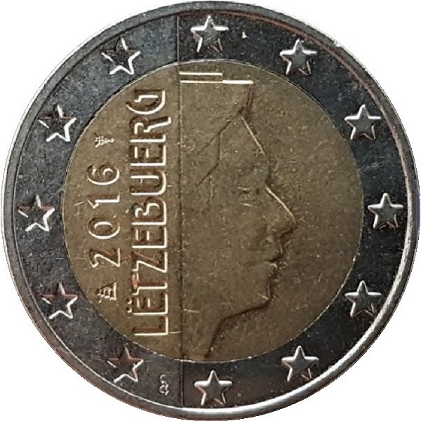 Luxembourg 2 Euro (2016) KM#