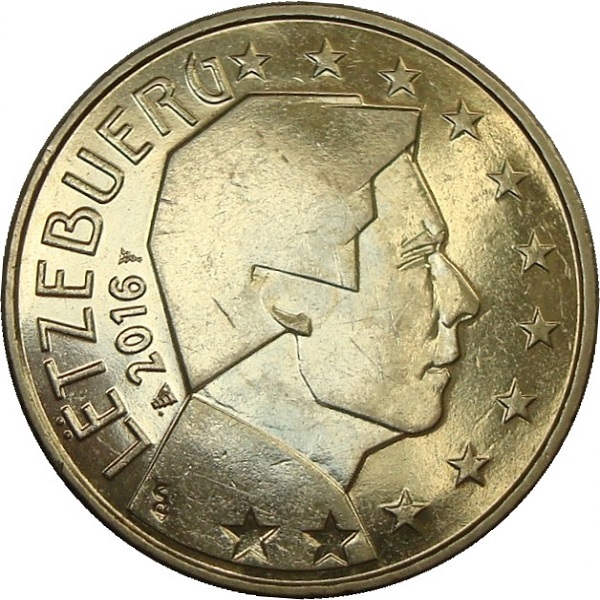 Luxembourg 50 Euro cent (2016) KM#