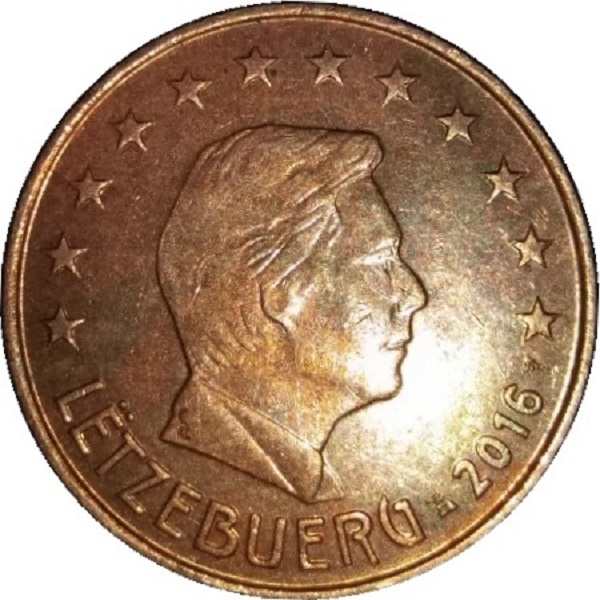 Люксембург 5 Евро цент (2016) KM#