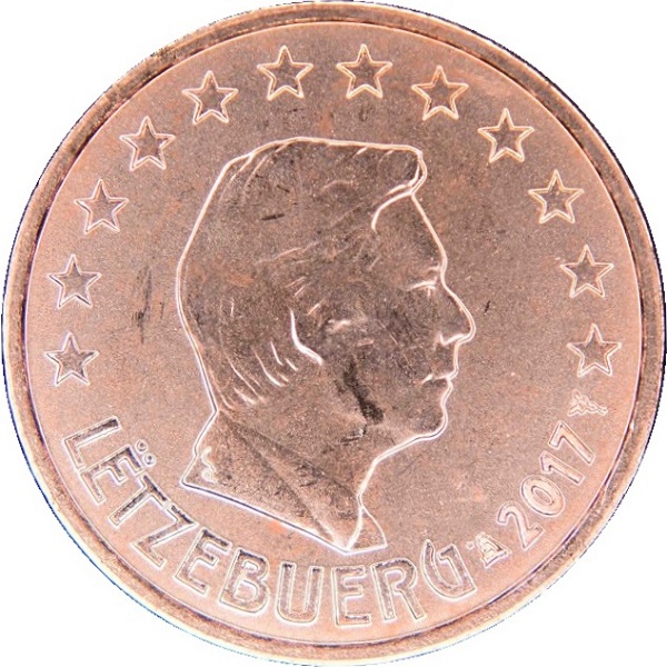 Люксембург 1 Евро цент (2017) KM#