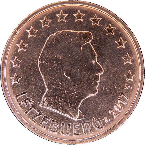 Люксембург 2 Евро цент (2017) KM#