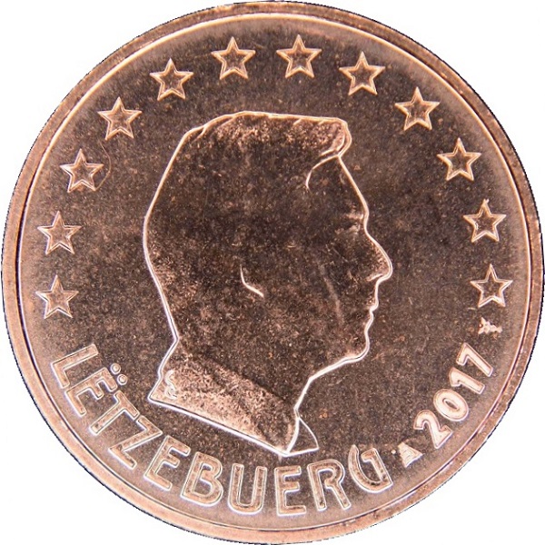 Люксембург 5 Евро цент (2017) KM#
