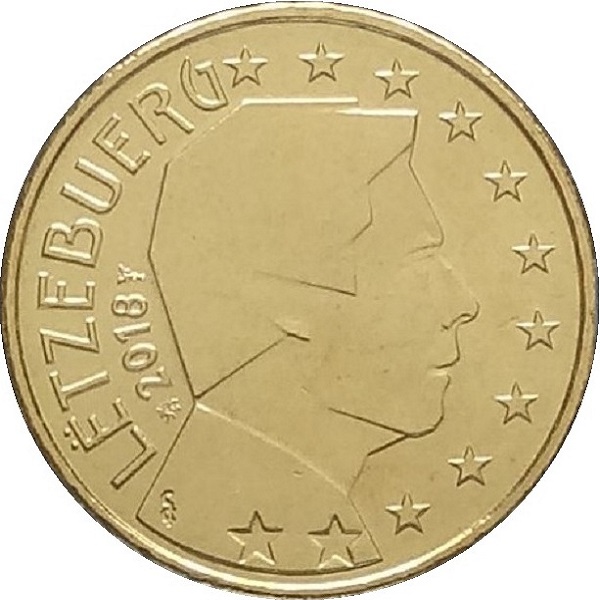 Люксембург 10 Евро цент (2018) KM#