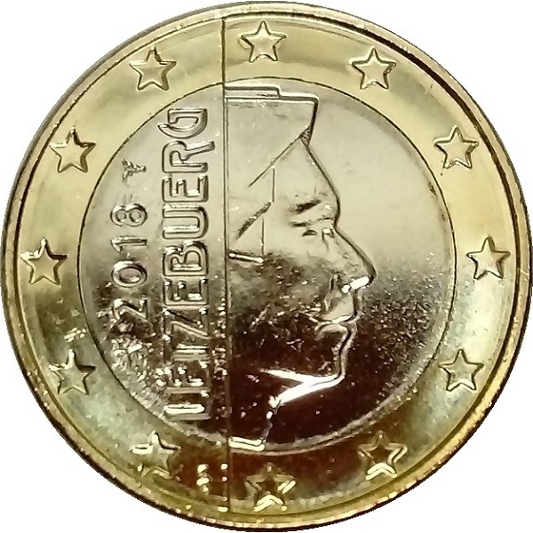 Люксембург 1 Евро (2018) KM#