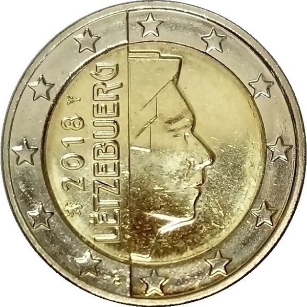 Люксембург 2 Евро (2018) KM#