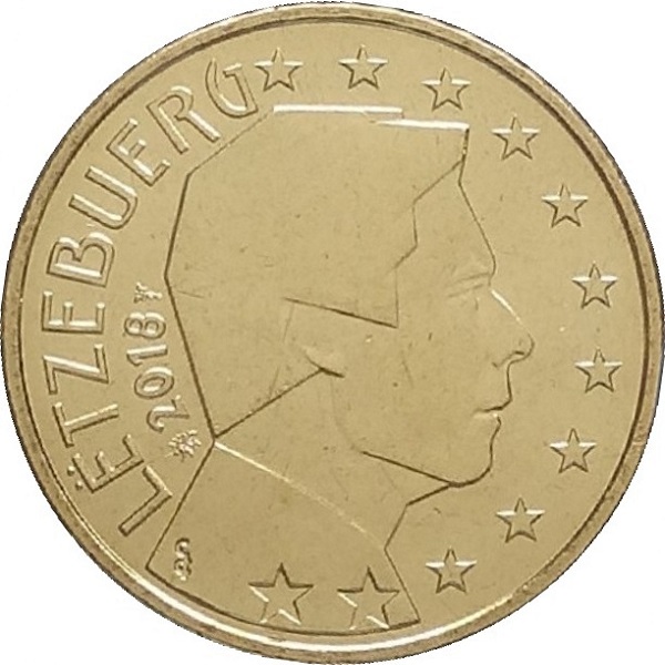 Люксембург 50 Евро цент (2018) KM#