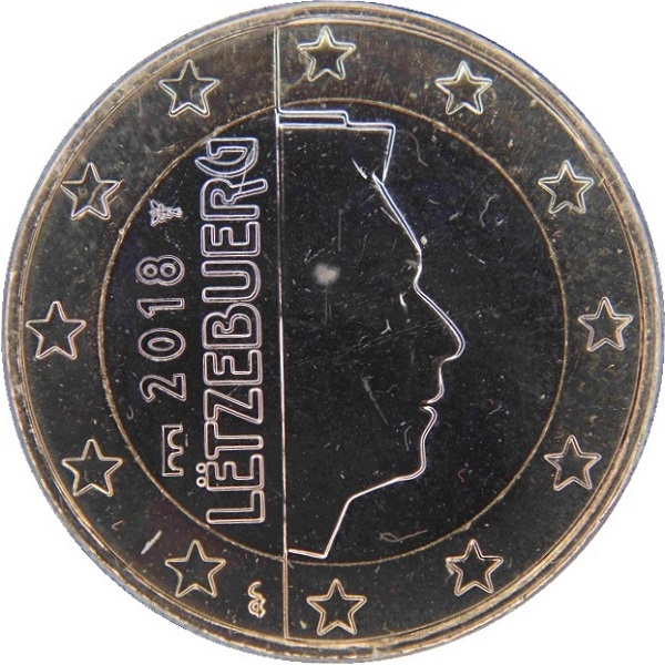 Люксембург 1 Евро (2018) MSB KM#