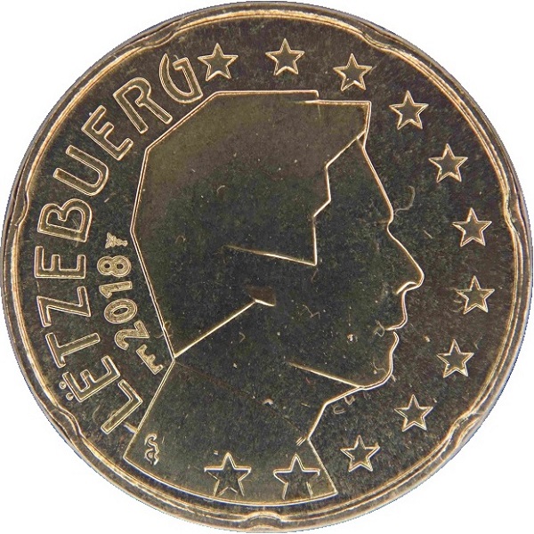 Люксембург 20 Евро цент (2018) MSB KM#