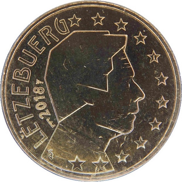 Люксембург 50 Евро цент (2018) MSB KM#