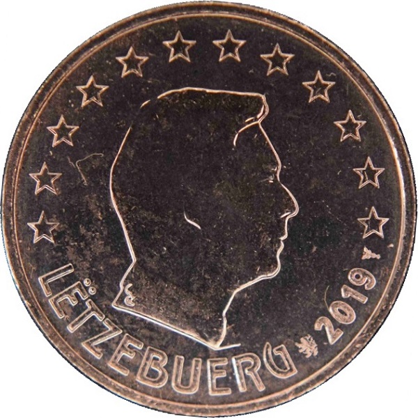 Люксембург 5 Евро цент (2019) KM#