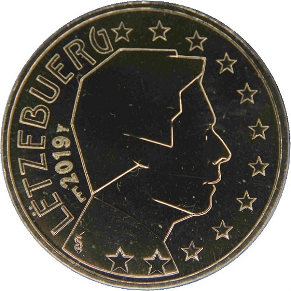 Люксембург 50 Евро цент (2019) MSB KM#