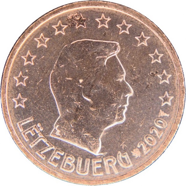 Люксембург 1 Евро цент (2020) KM#