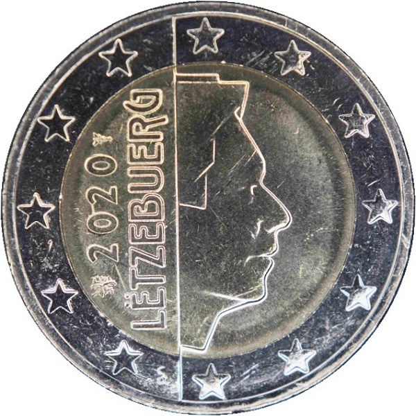 Люксембург 2 Евро (2020) KM#