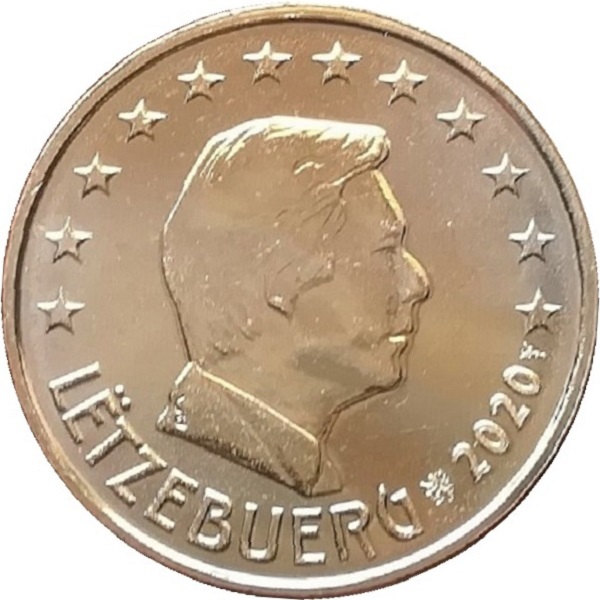 Люксембург 2 Евро цент (2020) KM#
