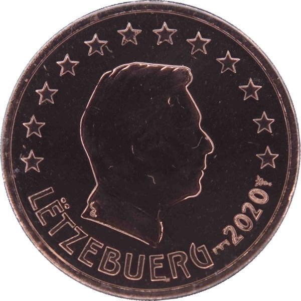 Люксембург 1 Евро цент (2020) MSB KM#