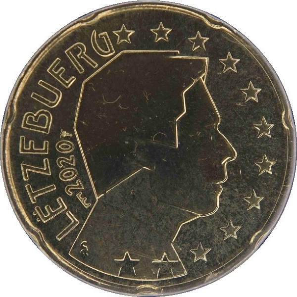 Люксембург 20 Евро цент (2020) MSB KM#