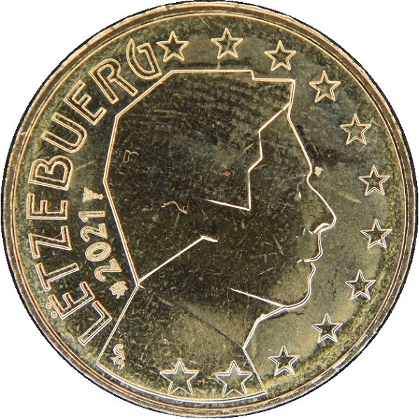 Люксембург 10 Евро цент (2021) KM#