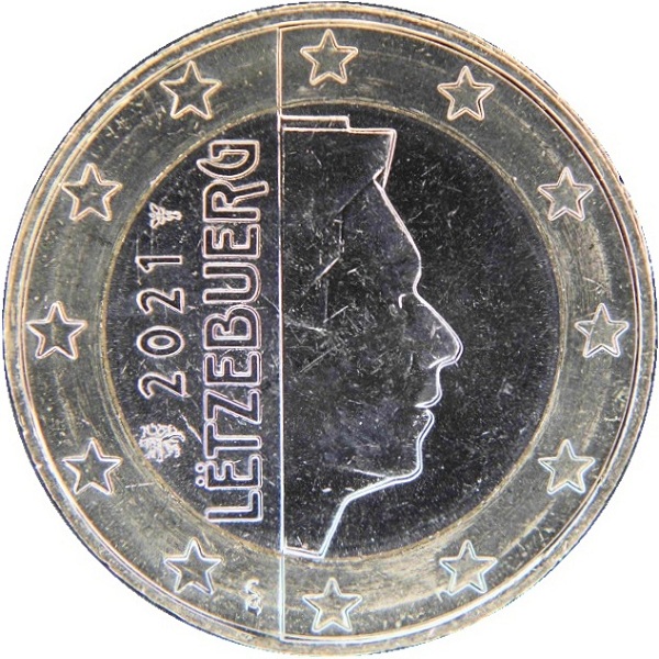 Люксембург 1 Евро (2021) KM#